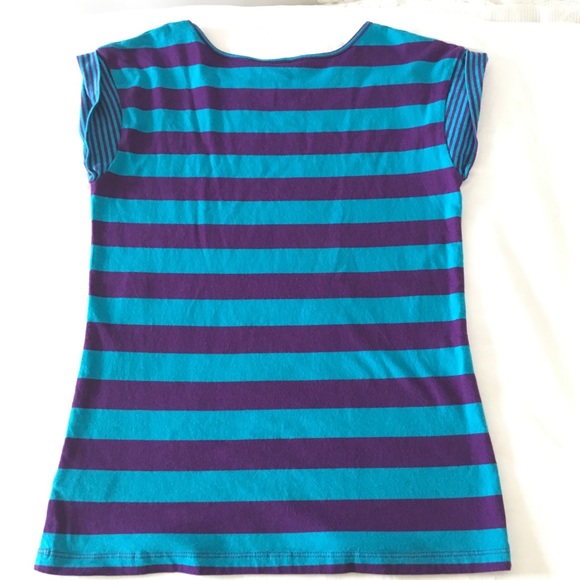 7FAM Girls Striped Tee Sz XL - Picture 3 of 5